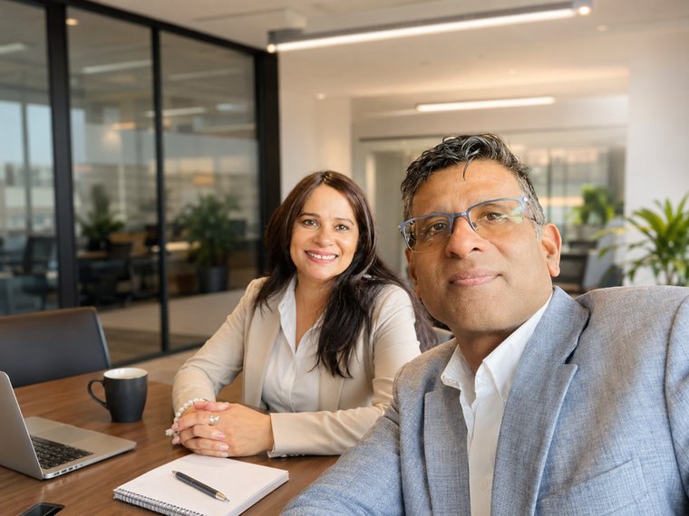 Asif Chowdhary and Saima Inayat, PerfectQue co-founders